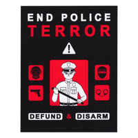 STICKERS: end police terror