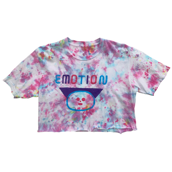 EMOTION (large) hand painted cropped tee